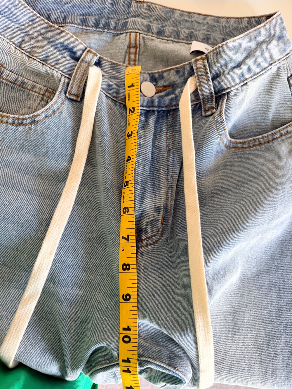 Aligrace Drawstring Wide Leg Denim - Picture 4 of 6